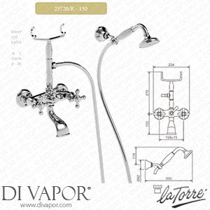 La Torre 23720/R - 150 Leonardo Bath Shower Mixer Spare Parts